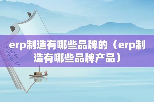 erp制造有哪些品牌的（erp制造有哪些品牌产品）
