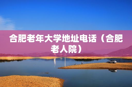 合肥老年大学地址电话（合肥老人院）