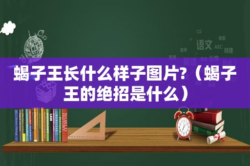 蝎子王长什么样子图片?（蝎子王的绝招是什么）