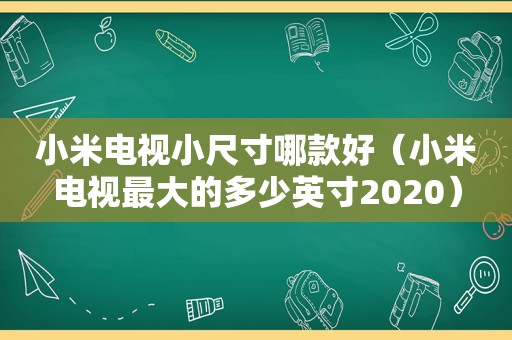 小米电视小尺寸哪款好（小米电视最大的多少英寸2020）