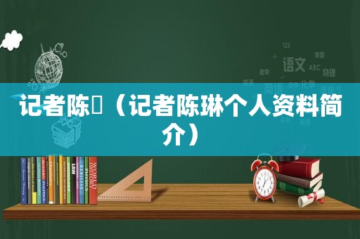 记者陈譞（记者陈琳个人资料简介）