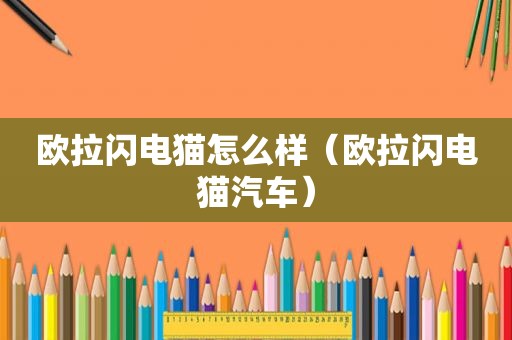 欧拉闪电猫怎么样（欧拉闪电猫汽车）