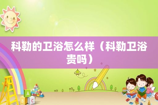 科勒的卫浴怎么样（科勒卫浴贵吗）