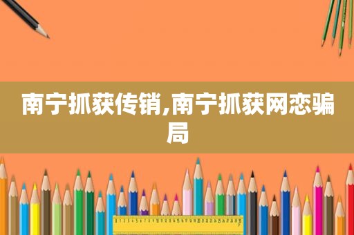 南宁抓获传销,南宁抓获网恋骗局