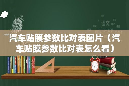汽车贴膜参数比对表图片（汽车贴膜参数比对表怎么看）
