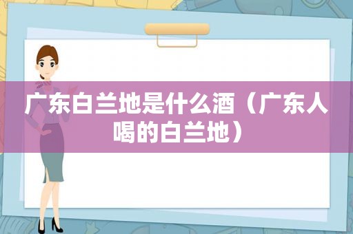 广东白兰地是什么酒（广东人喝的白兰地）