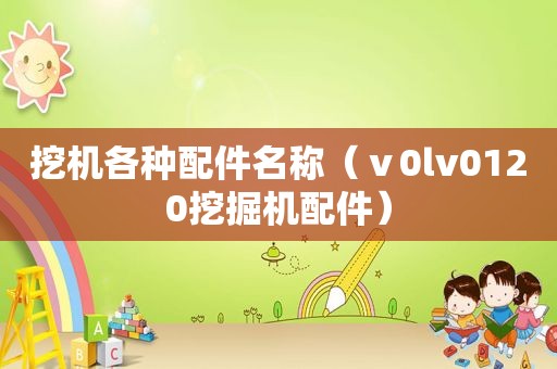 挖机各种配件名称（ⅴ0lv0120挖掘机配件）