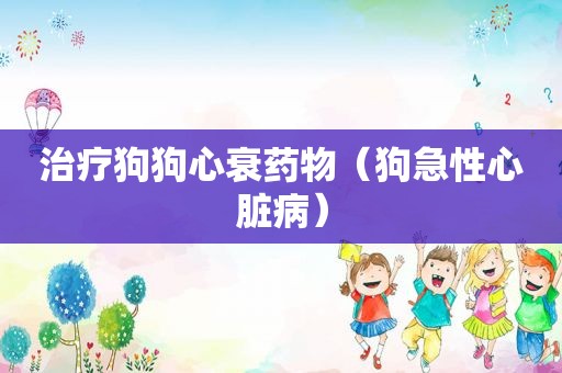 治疗狗狗心衰药物（狗急性心脏病）