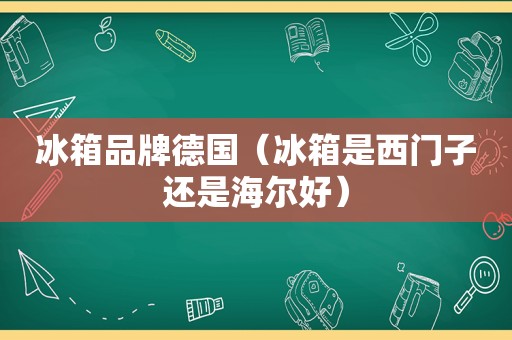 冰箱品牌德国（冰箱是西门子还是海尔好）