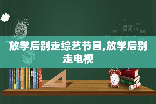放学后别走综艺节目,放学后别走电视