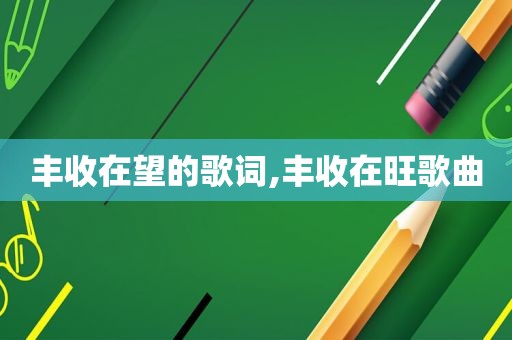 丰收在望的歌词,丰收在旺歌曲