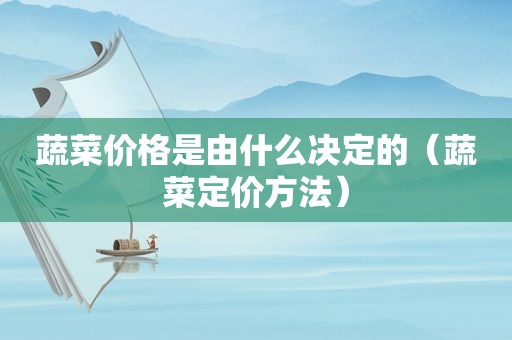 蔬菜价格是由什么决定的（蔬菜定价方法）