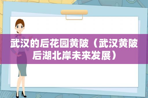 武汉的后花园黄陂（武汉黄陂后湖北岸未来发展）