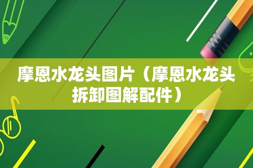摩恩水龙头图片（摩恩水龙头拆卸图解配件）