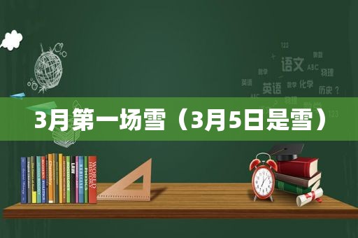 3月第一场雪（3月5日是雪）