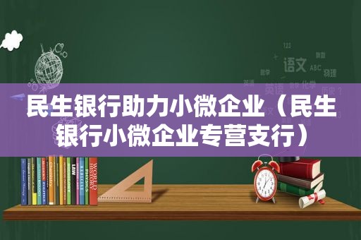 民生银行助力小微企业（民生银行小微企业专营支行）