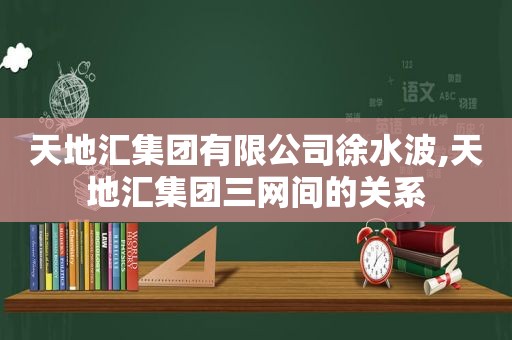天地汇集团有限公司徐水波,天地汇集团三网间的关系