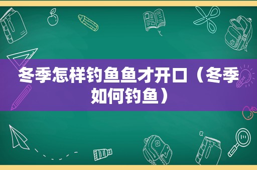 冬季怎样钓鱼鱼才开口（冬季如何钓鱼）