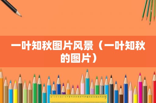 一叶知秋图片风景（一叶知秋的图片）