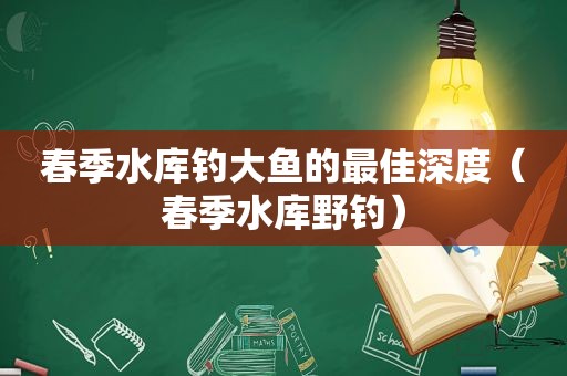 春季水库钓大鱼的最佳深度（春季水库野钓）