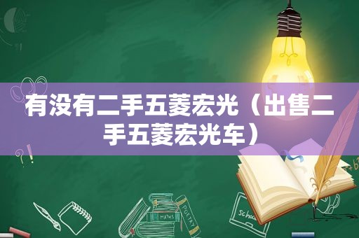 有没有二手五菱宏光（出售二手五菱宏光车）  第1张