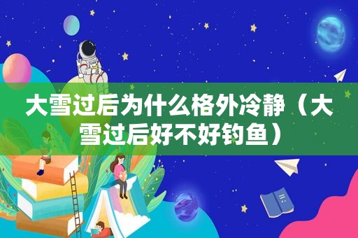 大雪过后为什么格外冷静（大雪过后好不好钓鱼）