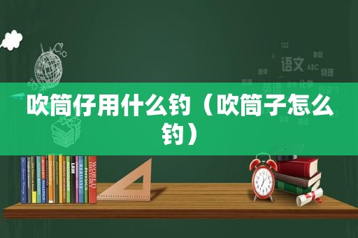 吹筒仔用什么钓（吹筒子怎么钓）
