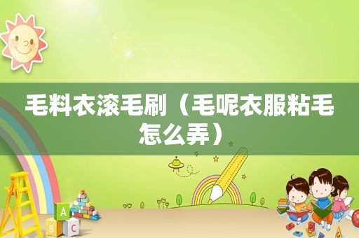 毛料衣滚毛刷（毛呢衣服粘毛怎么弄）