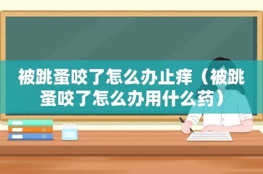 被跳蚤咬了怎么办止痒（被跳蚤咬了怎么办用什么药）