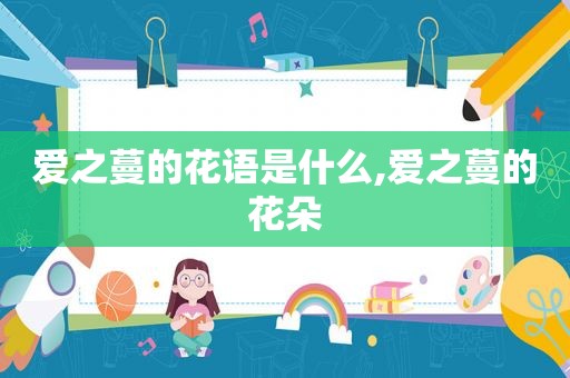 爱之蔓的花语是什么,爱之蔓的花朵