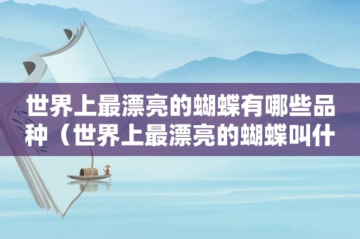 世界上最漂亮的蝴蝶有哪些品种（世界上最漂亮的蝴蝶叫什么）