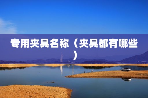 专用夹具名称（夹具都有哪些）