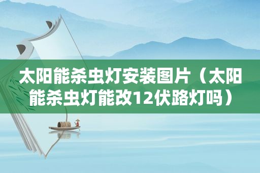 太阳能杀虫灯安装图片（太阳能杀虫灯能改12伏路灯吗）