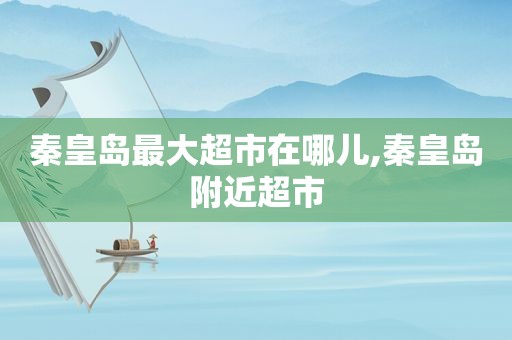 秦皇岛最大超市在哪儿,秦皇岛附近超市