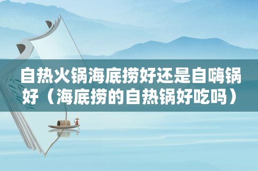 自热火锅海底捞好还是自嗨锅好（海底捞的自热锅好吃吗）  第1张