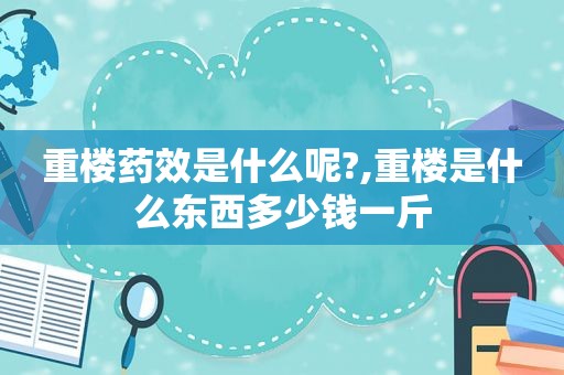 重楼药效是什么呢?,重楼是什么东西多少钱一斤