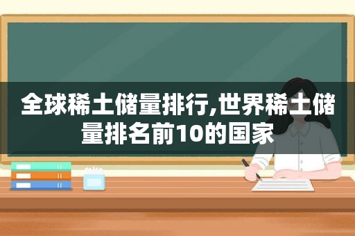 全球稀土储量排行,世界稀土储量排名前10的国家  第1张
