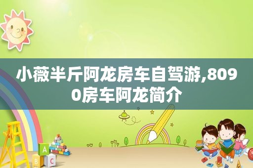 小薇半斤阿龙房车自驾游,8090房车阿龙简介