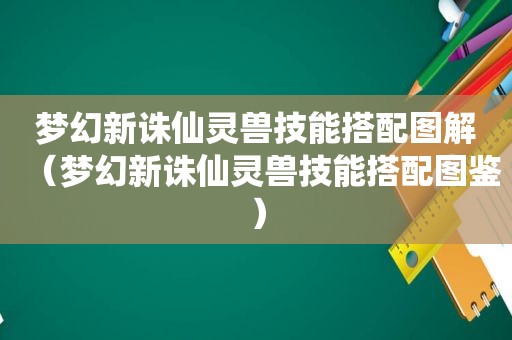 梦幻新诛仙灵兽技能搭配图解（梦幻新诛仙灵兽技能搭配图鉴）