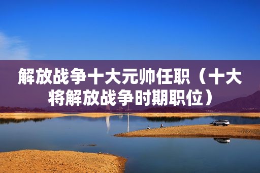 解放战争十大元帅任职（十大将解放战争时期职位）