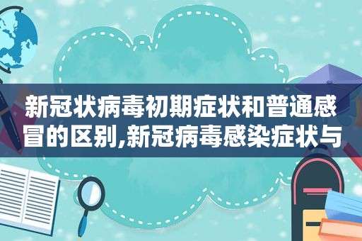 新冠状病毒初期症状和普通感冒的区别,新冠病毒感染症状与普通感冒有什么区别