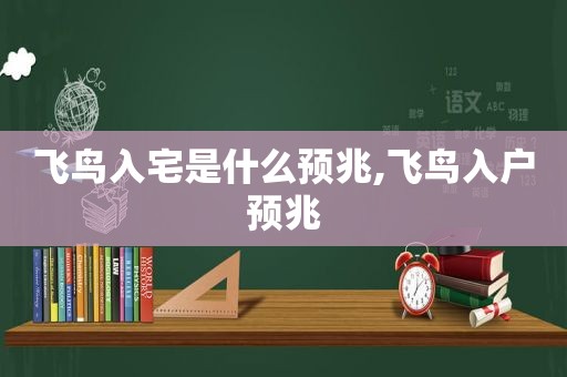 飞鸟入宅是什么预兆,飞鸟入户预兆