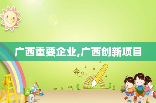 广西重要企业,广西创新项目