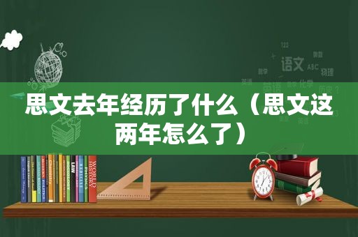 思文去年经历了什么（思文这两年怎么了）