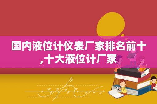国内液位计仪表厂家排名前十,十大液位计厂家