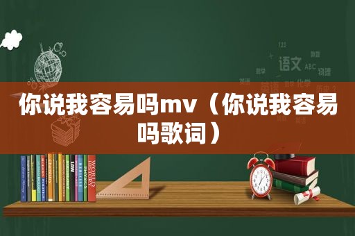 你说我容易吗mv（你说我容易吗歌词）