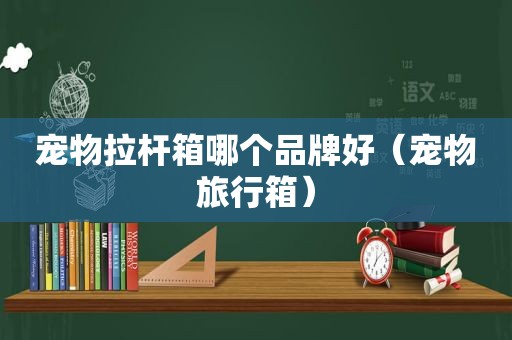 宠物拉杆箱哪个品牌好（宠物旅行箱）