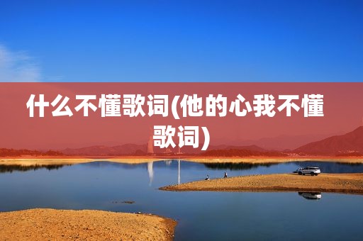 什么不懂歌词(他的心我不懂  歌词)