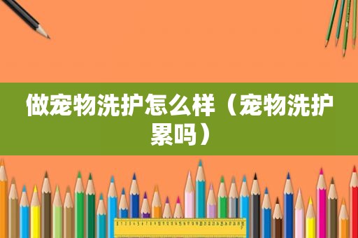 做宠物洗护怎么样（宠物洗护累吗）