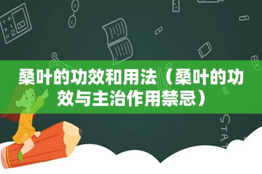 桑叶的功效和用法（桑叶的功效与主治作用禁忌）
